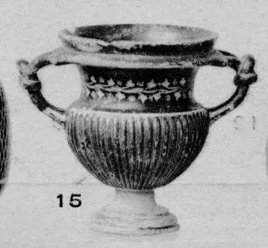 KRATER, KANTHAROID (SOUTH ITALIAN, GNATHIAN, BLACK GLAZE)