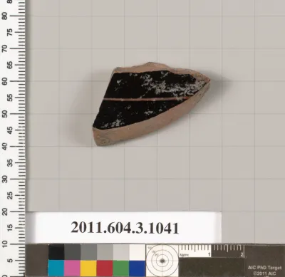 Terracotta fragment of a plate?