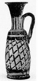LEKYTHOS (SOUTH ITALIAN, CAMPANIAN, BLACK PATTERN)