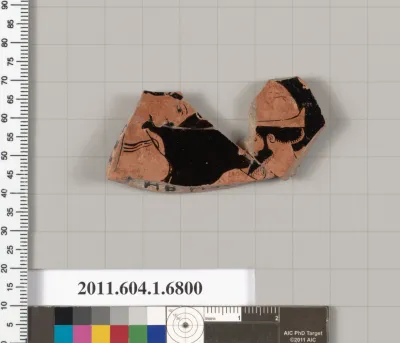 Terracotta fragment of a kylix (drinking cup)