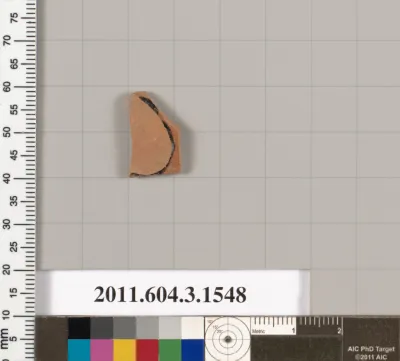 Terracotta fragment of a kylix (drinking cup)