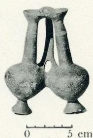 DOUBLE VASE (CYPRIOT, BRONZE AGE, BASE-RING WARE)