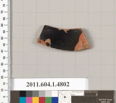 Terracotta fragment of a kylix (drinking cup)