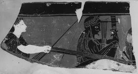 PLATE, FRAGMENTS (ATHENIAN, BLACK-FIGURE)