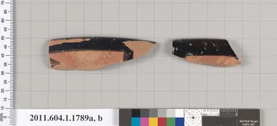 Terracotta rim fragments of kylikes(drinking cups)