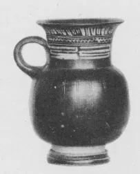 MUG (SOUTH ITALIAN, GNATHIAN, BLACK GLAZE)