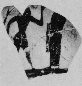 LEKYTHOS, FRAGMENT (ATHENIAN, BLACK-FIGURE)