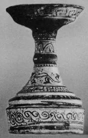 INCENSE BURNER (PEUCETIAN, BLACK PATTERN)