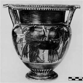 KRATER, COLUMN (ATHENIAN, BLACK-FIGURE)