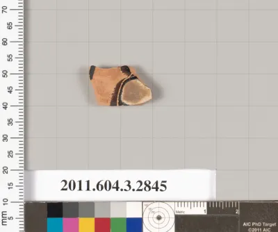 Terracotta fragment of a closed shape