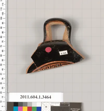 Terracotta fragment of a kylix (drinking cup)