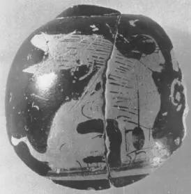 LEKYTHOS, SQUAT, FRAGMENT (ATHENIAN, RED-FIGURE)