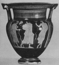 KRATER, COLUMN (ATHENIAN, RED-FIGURE)