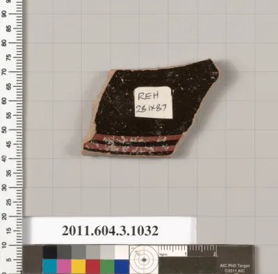 Terracotta fragment of a plate?