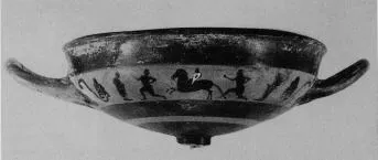 CUP, LITTLE MASTER BAND, FRAGMENT (ATHENIAN, BLACK-FIGURE)