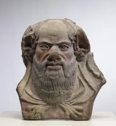 Antefix with Head of Silenus