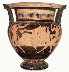 KRATER, COLUMN (ATHENIAN, RED-FIGURE)