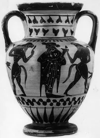 AMPHORA, NECK (ATHENIAN, BLACK-FIGURE)