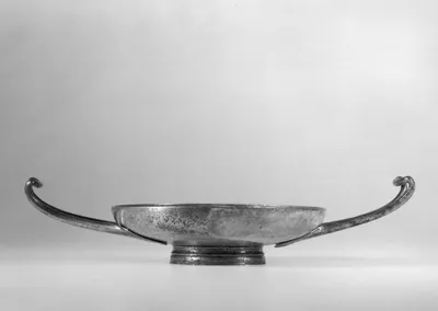 Kylix (Trinkschale, Schale, Henkelschale mit Omphalos aus dem Silberfund von Paternò)