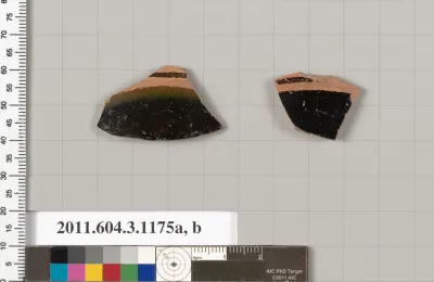 Terracotta fragments of mastoids  (drinking cups with narrow base) or kyathoi (cup-shaped ladles)