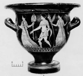 KRATER, BELL (SOUTH ITALIAN, APULIAN, RED-FIGURE)