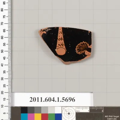 Terracotta fragment of a kylix (drinking cup)
