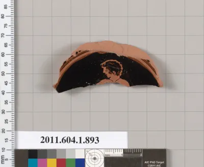 Terracotta fragment of a stemless cup (drinking cup)