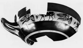 CUP, LITTLE MASTER BAND, FRAGMENTS (ATHENIAN, BLACK-FIGURE)