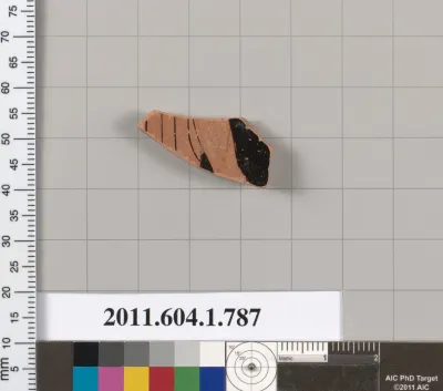 Terracotta fragment of a kylix (drinking cup)