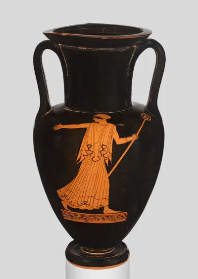Terracotta Nolan neck-amphora (jar)