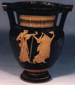 KRATER, COLUMN (ATHENIAN, RED-FIGURE)