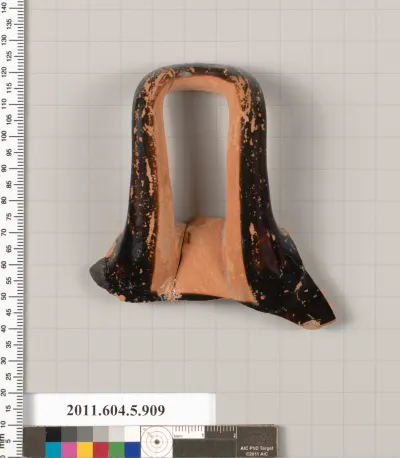 Terracotta fragment of a kylix (drinking cup)