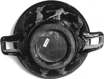 CUP, STEMLESS (ATHENIAN, RED-FIGURE)