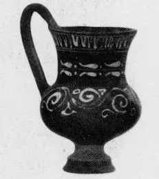 MUG (SOUTH ITALIAN, GNATHIAN, BLACK GLAZE)