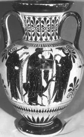 AMPHORA, NECK (ATHENIAN, BLACK-FIGURE)