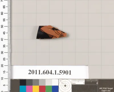 Terracotta fragment of a kylix (drinking cup)