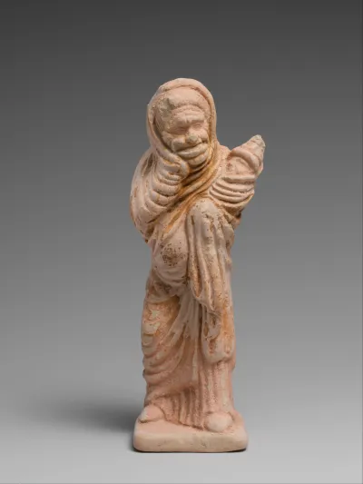 Terracotta statuette of an actor