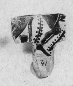 LEKYTHOS, FRAGMENT (ATHENIAN, BLACK-FIGURE)