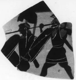 CUP, LITTLE MASTER BAND, FRAGMENTS (ATHENIAN, BLACK-FIGURE)