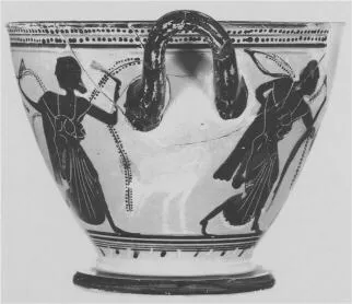SKYPHOS (ATHENIAN, BLACK-FIGURE)