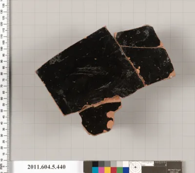 Terracotta fragment of a kylix (drinking cup)