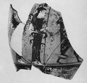 LEKYTHOS, FRAGMENTS (ATHENIAN, BLACK-FIGURE)