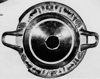 CUP, LITTLE MASTER BAND (ATHENIAN, BLACK-FIGURE)