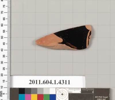 Terracotta fragment of a kylix (drinking cup)