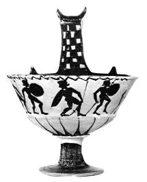 KYATHOS (ETRUSCAN, BLACK-FIGURE)