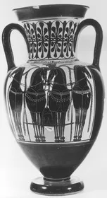 AMPHORA, NECK (ATHENIAN, BLACK-FIGURE)