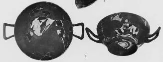 CUP, STEMLESS, FRAGMENTS (ATHENIAN, RED-FIGURE)