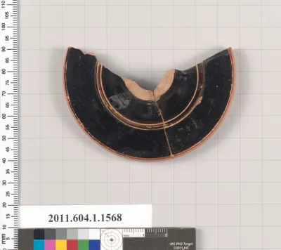 Terracotta fragment of a kylix (drinking cup)