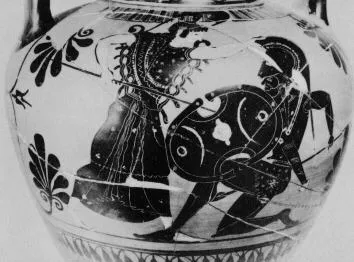 AMPHORA, NECK (ATHENIAN, BLACK-FIGURE)