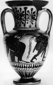 AMPHORA, NECK (ATHENIAN, BLACK-FIGURE)